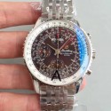 Replica Breitling Navitimer Montbrillant Datora A21330 JF Stainless Steel Chocolate Dial Swiss 7750