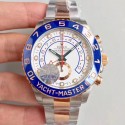 Replica Rolex Yacht-Master II 116681 JF Stainless Steel & Rose Gold White Dial Swiss 7750