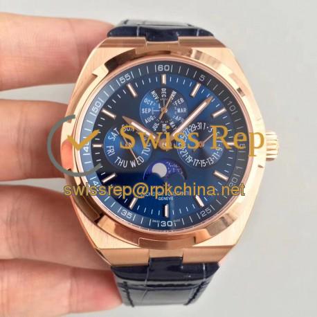 Replica Vacheron Constantin Overseas Ultra Thin Perpetual Calendar 4300V/120G-B102 BF Rose Gold Blue Dial Swiss 1120 QP