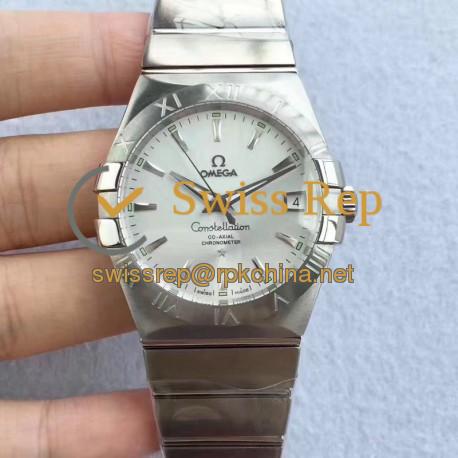 Replica Omega Constellation 123.10.38.21.02.004 38MM SSS Stainless Steel Silver Dial Swiss 8500