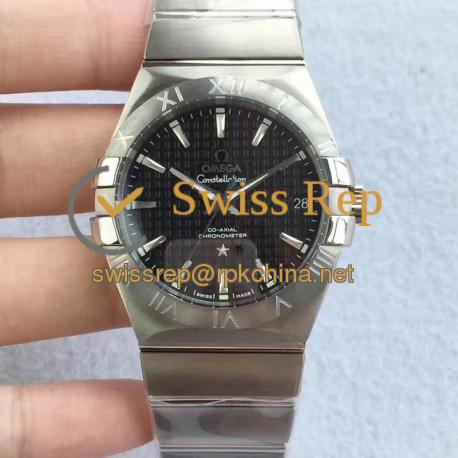 Replica Omega Constellation 123.10.38.21.01.001 38MM SSS Stainless Steel Black Dial Swiss 8500