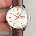 Replica Tag Heuer Carrera Calibre 5 Day-Date 41MM WAR201D.FC6291 HBB V6 Stainless Steel White Dial Swiss Calibre 5