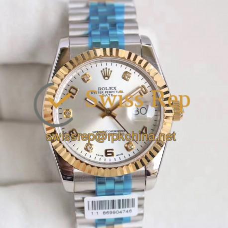Replica Rolex Datejust 36 116233 36MM N Stainless Steel & Yellow Gold Rhodium Dial Swiss 2836-2