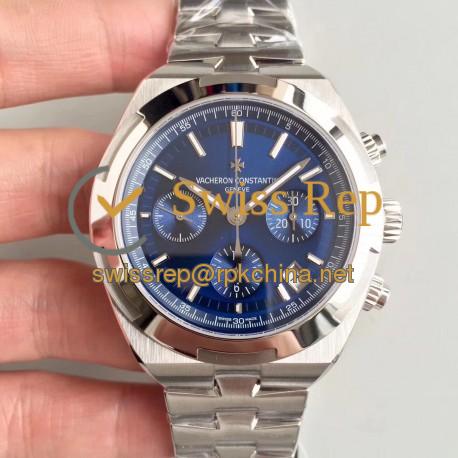 Replica Vacheron Constantin Overseas Chronograph 5500V/110A-B148 JF Stainless Steel Blue Dial Swiss 7750