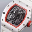 Replica Richard Mille RM035 White PVD Red Dial M9015
