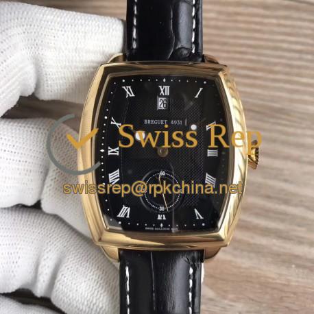 Replica Breguet Heritage Big Date 5480BA/12/996 N Yellow Gold Black Dial Swiss 2824-2