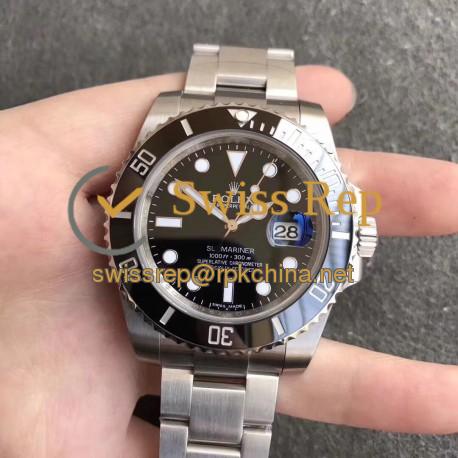 Replica Rolex Submariner Date 116610LN 2018 AR Stainless Steel 904L Black Dial Swiss 2824-2