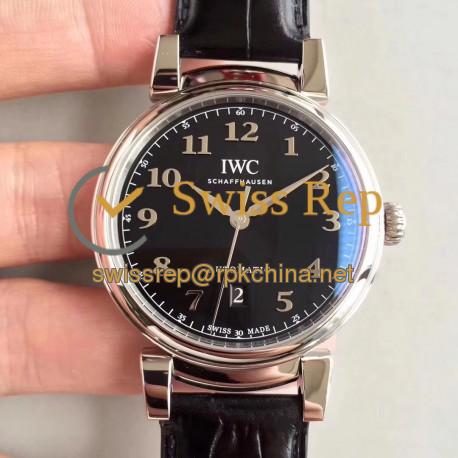 Replica IWC Da Vinci Automatic IW356601 TW Stainless Steel Black Dial Swiss 2892