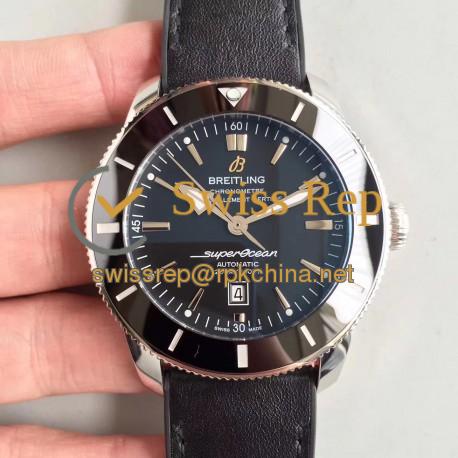 Replica Breitling Superocean Heritage II 42M AB201012/BF73/278S/A20S.1 GF Stainless Steel Black Dial Swiss 2824-2