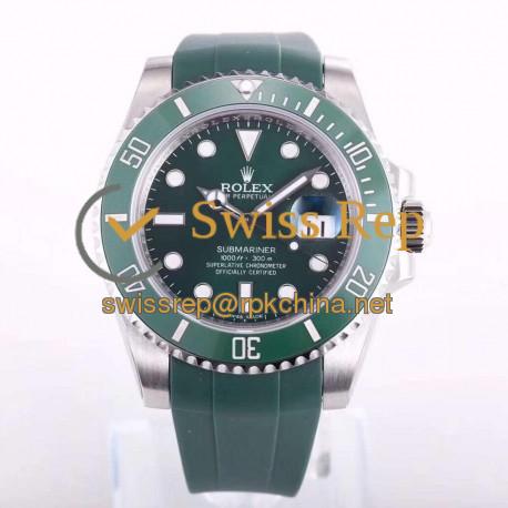 Replica Rolex Submariner Date 116610LV OR Stainless Steel Green Dial Swiss 2836-2