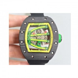 RM59-01A Forged Carbon Yellow Skeleton Dial M6T51