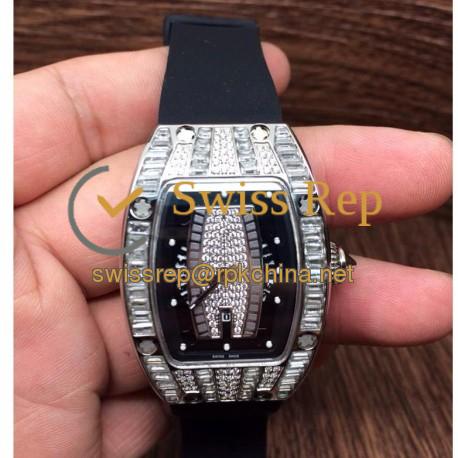 Replica Richard Mille RM007 Lady Stainless Steel Diamonds Dial M6T51