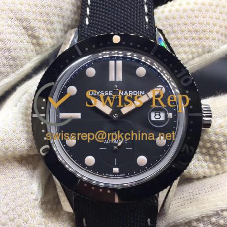 Replica Ulysse Nardin Diver Le Locle 3203-950 SY Stainless Steel Black Dial Swiss 2824-2