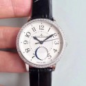 Replica Jaeger-LeCoultre Rendez-Vous Moon Medium 3578420 N Stainless Steel & Diamonds White Dial Swiss 935A