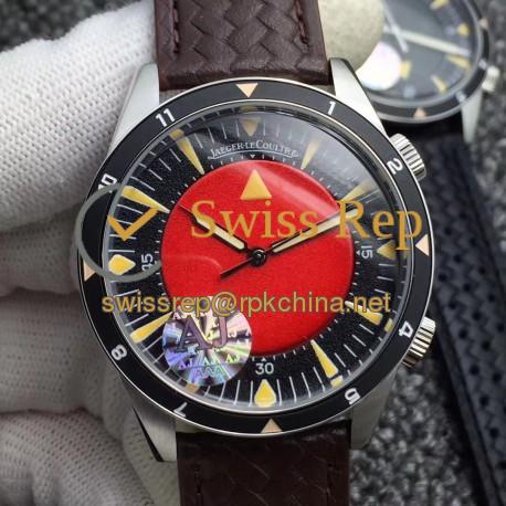 Replica Jaeger-LeCoultre Memovox Tribute to Deep Sea Special Version 2013 Q2028470 AJ Stainless Steel Red Dial M9015
