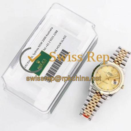 Replica Rolex Datejust II 116333 41MM GM Stainless Steel & Yellow Gold Champagne Dial Swiss 3235