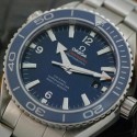 Replica Omega Seamaster Planet Ocean 45MM Stainless Steel Blue Dial Swiss 8500