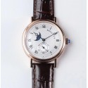 Replica Breguet Classique Moonphase 4396 GXG Rose Gold Silver Dial Swiss 5165R