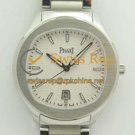Replica Piaget Polo G0A41001 3A Stainless Steel White Dial Swiss 1110P