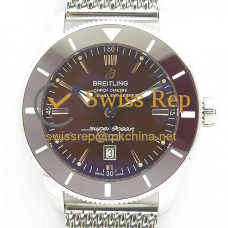 Replica Breitling Superocean Heritage II 46MM AB202033/Q618/152A N Stainless Steel Chocolate Dial Swiss 2824-2