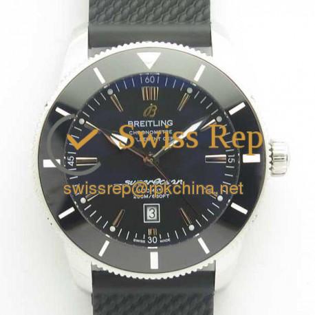Replica Breitling Superocean Heritage II 46MM A1732024/B868-137S N Stainless Steel Black Dial Swiss 2824-2