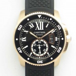 Calibre Diver W7100052 42mm JF Rose Gold Black Dial A23J