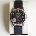 Replica Longines Record L2.821.4.56.2 AF Stainless Steel & Rose Gold Black Dial Swiss L888.4