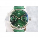 Replica IWC Portuguese IW5007 YL V4 Stainless Steel Green Dial Swiss 52010