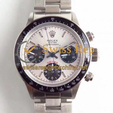 Replica Rolex Daytona Cosmograph Paul Newman 6241 N Stainless Steel Silver Dial Valjoux 72