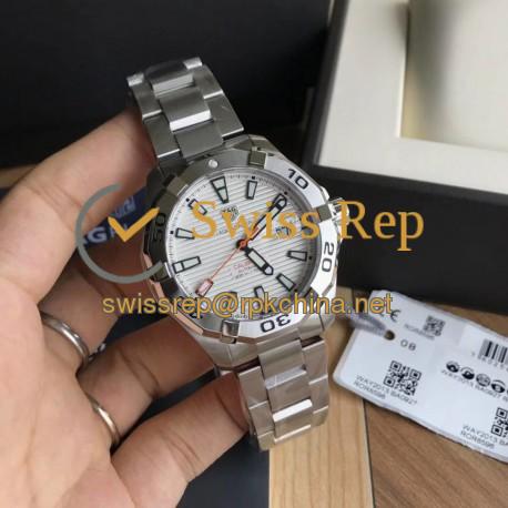 Replica Tag Heuer Aquaracer Calibre 5 WAY2013.BA0927 N Stainless Steel White Dial Swiss SW200