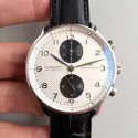 Replica IWC Portugieser Chronograph IW3714-11 ZF Stainless Steel White & Black Dial Swiss 7750
