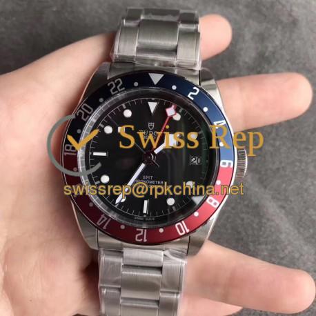 Replica Tudor Heritage Black Bay GMT M79830RB-0001 ZF Stainless Steel Black Dial Swiss 2824-2