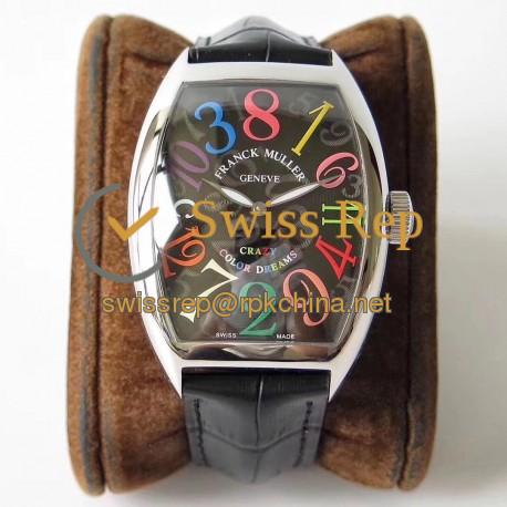Replica Franck Muller Crazy Color Dreams FM 8880 CH COL DRM AB Stainless Steel Black Dial Swiss 2824-2
