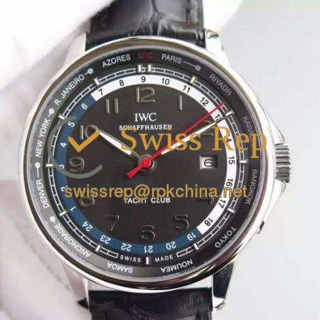 Replica IWC Portuguese Yacht Club Stainless Steel Black Dial Swiss 89000
