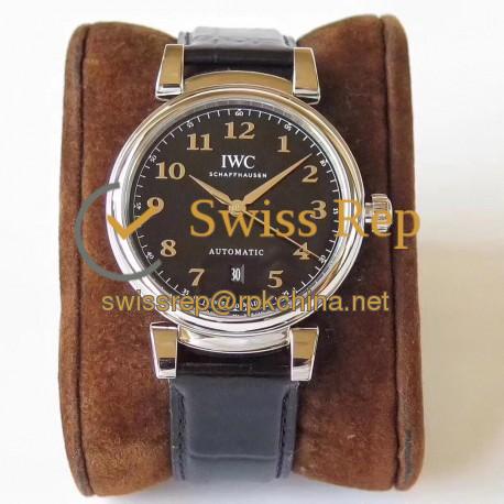 Replica IWC Da Vinci Automatic IW356601 MK Stainless Steel Black Dial Swiss 2892