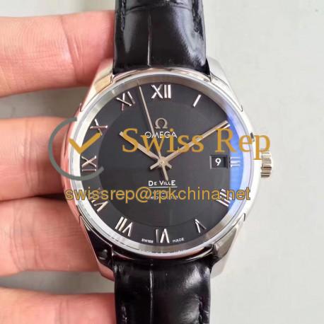 Replica Omega De Ville Co-Axial 41MM 431.13.41.21.01.001 3S Stainless Steel Black Dial Swiss 8500