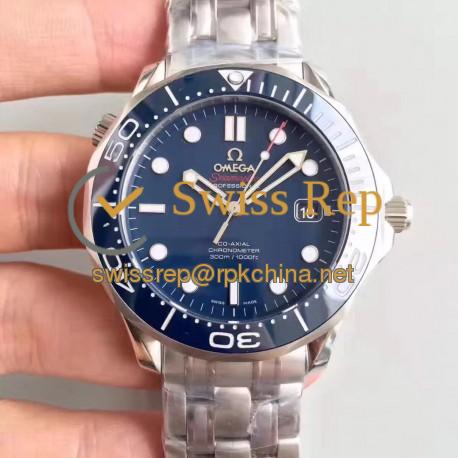 Replica Omega Seamaster Diver 300M 212.30.41.20.03.001 BP Stainless Steel Blue Dial Swiss 2824-2