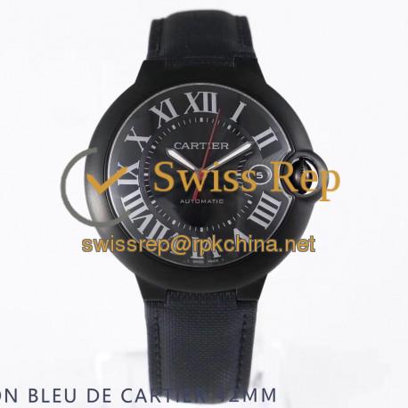 Replica Ballon Bleu De Cartier 42MM WSBB0015 AF PVD Black Dial Swiss 2892