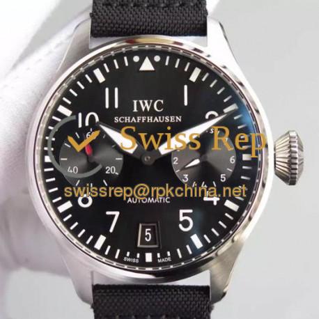 Replica IWC Big Pilot IW500910 Power Reserve Stainless Steel Black Dial Swiss 521111