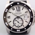 Replica Calibre De Cartier Diver 42MM V6F Stainless Steel White Dial M9015