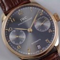 Replica IWC Portuguese IW500702 Power Reserve Rose Gold Gray Dial Swiss IWC 52010