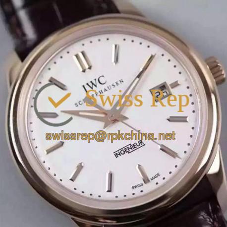 Replica IWC Ingenieur St Laurens Rose Gold White Dial Swiss IWC 80111