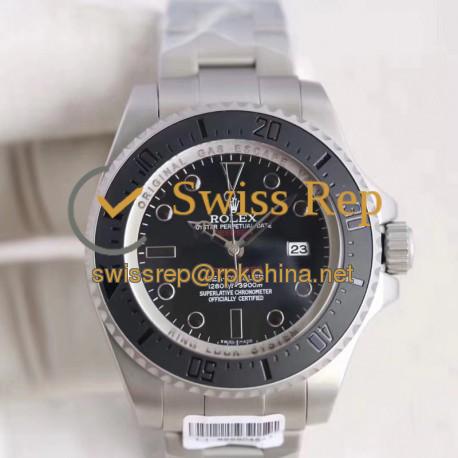 Replica Rolex DEEPSEA Phantom Prohunter 116660 BP Stainless Steel Black Dial Swiss 2836-2