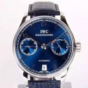 Replica IWC Portuguese IW5007 Power Reserve Stainless Steel Blue Dial Swiss IWC 52010