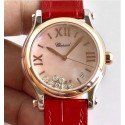 Replica Chopard Happy Sport 36MM Automatic 278559 Noob Stainless Steel & Rose Gold Pink Dial Swiss 2892