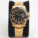 Replica Rolex Submariner Date 116618LN VR Stainless Steel With 18K Yellow Gold Wrapped Black Dial Swiss 2836-2