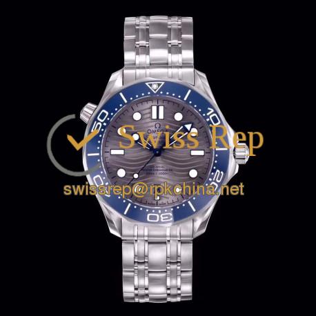 Replica Omega Seamaster Diver 300M 210.30.42.20.06.001 OM Stainless Steel Anthracite Dial Swiss 8800