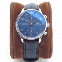 Replica IWC Portugieser Chronograph IW371491 ZF V2 Stainless Steel Blue Dial Swiss 7750