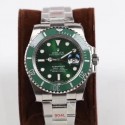 Replica Rolex Submariner Date 116610LV GM Stainless Steel 904L Green Dial Swiss 3135