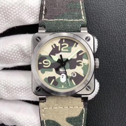 BR 03-92 Steel Bape Noob Factory V3 SS Camouflage Apes Dial M9015